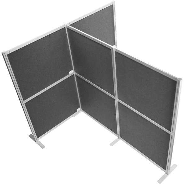 VIVO TShaped Modular Wall System, 4 PET Panels, Modern Office Cubicle